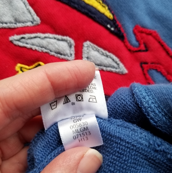 2013 vguc Hanna Andersson race car sweatshirt size 140cm size 10 - Picture 8 of 10